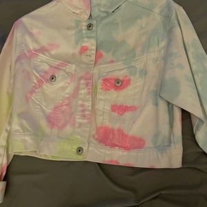 jean jacket multi colored